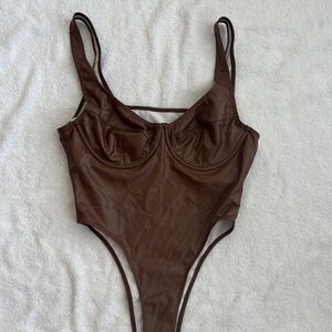 Brown Bodysuit